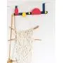 Nakko Over The Door Hook Hanger, Strong Metal Organizer for Cloth, Towel, Hat, Bag, Belt, Scarf, Jewelry, Multi Color Door Coat Rack, Iron