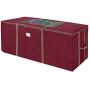 Elf Stor 83-DT5045 Rolling Christmas Storage Premium Duffel Bag with Wheels ? Holds up to a 9 Foot Artificial Tree, Red