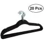 20pcs Non-Slip Flocked Velvet Huggable Hangers Clothes Hangers Shirts Sweaters Dress Hanger Hook Drying Rack 20pcs Non-Slip Flocked Velvet Huggable Hangers Clothes Hangers Shirts Sweaters Dress Hanger Hook Drying Rack