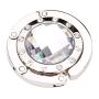 LANYUER Round Foldable Purse Handbag Hanger Hook Holder - Clear