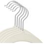 Closet Complete Premium Quality Velvet Hangers, Ivory Set of 50