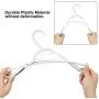 TIMMY Plastic Hangers 40 Pack Heavy Duty Clothes Hangers with Built-in Grip Non-Slip Pads Space Saving Super Lightweight Organizer for Closet Wardrobe,Perfect for Blouses Shirts and More(White&Grey) TIMMY Plastic Hangers 40 Pack Heavy Duty Clothes Hangers with Built-in Grip Non-Slip Pads Space Saving Super Lightweight Organizer for Closet Wardrobe,Perfect for Blouses Shirts and More(White&Grey)