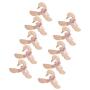 joyMerit 10 Pcs Sweet Swan Shape Pink Bow Wooden Coat Hanger Adults Kids Baby Coat Clothes Garment Suit Shirt Trouser Wood Hook Hanger