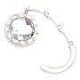 LANYUER Round Foldable Purse Handbag Hanger Hook Holder - Clear
