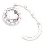 LANYUER Round Foldable Purse Handbag Hanger Hook Holder - Clear