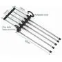 5pcs Random Color Multifunction 5 in 1 Pant Rack Shelves Stainless Steel Clothes Hangers Multi-Functional Wardrobe Magic Hanger 5pcs Random Color Multifunction 5 in 1 Pant Rack Shelves Stainless Steel Clothes Hangers Multi-Functional Wardrobe Magic Hanger