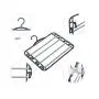 HJYPYJ Magic Hanger,4-in-1 Magical Hangers,Strong and Sturdy Pp Non-Slip Trouser Hangers,Space-Saving Organizer Hangers,Storage Pants,Scarves,Etc. Multi-Layer Storage/Black / 10 pcs HJYPYJ Magic Hanger,4-in-1 Magical Hangers,Strong and Sturdy Pp Non-Slip Trouser Hangers,Space-Saving Organizer Hangers,Storage Pants,Scarves,Etc. Multi-Layer Storage/Black / 10 pcs