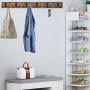 10Pcs Coat Hooks Hardware Wall Hooks Heavy Duty Hooks for Hanging Coats Double No Rust Hooks Wall Mounted for Key, Towel, Bags, Cup, Hat