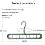 10pcs Random Color Multi-Port Support Circle Clothes Hanger Clothes Drying Rack Multifunction Space Saving Hanger Magic Clothes Hanger