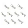 Chris.W Picture Molding Hooks Picture J-Rail Hooks Hangers, Pack of 10, Heavy Duty S-Hook, Stainless Steel (Small)