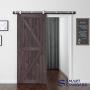 SMARTSTANDARD 6ft Top Mount Sliding Barn Door Hardware Kit - Stainless Steel Heavy Duty Sturdy Barn Door Track - Super Smoothly and Quietly - Fit 36" Wide Door Panel (T Shape Hanger) SMARTSTANDARD 6ft Top Mount Sliding Barn Door Hardware Kit - Stainless Steel Heavy Duty Sturdy Barn Door Track - Super Smoothly and Quietly - Fit 36" Wide Door Panel (T Shape Hanger)