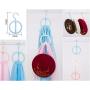 JK Home 3pcs Hanger Clothes Stand Set Creative Plastic Storage Rack Home Decoration Random Color