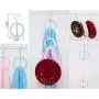 JK Home 3pcs Hanger Clothes Stand Set Creative Plastic Storage Rack Home Decoration Random Color