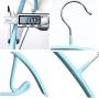 HJYPYJ Magic Hanger,No Trace Semicircle Multifunctional Hangers,Non-Slip Space-Saving Organizer Hanger Not Easy to Fold/Blue / 42x20cm