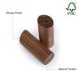 ETECHMART 3" Natural Wooden Coat Hooks Handcrafted Wall Mounted Modern Wood Hat Rack Towel Hanger (Black Walnut, Pack of 6)