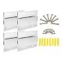 BIGTEDDY - 4" French Cleat Picture Hangers Hardware Kit Mount Aluminum Z Bar Clips Hanging Mounting Bracket for Mirror Photo Shelf and Cabinet (4 Pairs) BIGTEDDY - 4" French Cleat Picture Hangers Hardware Kit Mount Aluminum Z Bar Clips Hanging Mounting Bracket for Mirror Photo Shelf and Cabinet (4 Pairs)