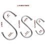 ROJOE S Hooks for Kitchen Hanging Pots and Pans - Durable Stainless Steel Utility Hangers for Clothes, Plants, Tools, and Utensils - 30 pack (10 each of Small, Large, Extra Large)