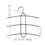 HJYPYJ Magic Hanger,Layered Storage Magical Hangers,Durable Stainless Steel Hanger,Space-Saving Organizer Hangers, Do Not Scratch Clothing/Gray / 1Pcs