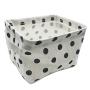 4 Pack Rectangular Fabric Collapsible Storage Bins Basket,Organizer Bin Boxes with Carry Handles for Linens, Towels, Toys, Clothes, Kids Room, Nursery，Office,Size:8.3 L x 6.3 W x 5.1H