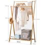 ZHHL Coat Rack Wooden Coat Rack,Hanger Floor-Mounted Clothes Rack Solid Wood Simple Hanger Bedroom Clothes Rack Simple and Modern Three Sizes (Size : L70cm)