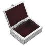 Set of 2 Aluminium Oxidized Buddha Embossed Travel Portable Trinket Jewelry Organizer Boxes Storage