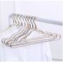 10pcs Random Color Thicker Space Aluminum Hangers, Home Seamless Hanger Anti-Slip Drying Racks, Luxurious Windproof Dress Clothes Hanger