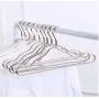 10pcs Random Color Thicker Space Aluminum Hangers, Home Seamless Hanger Anti-Slip Drying Racks, Luxurious Windproof Dress Clothes Hanger