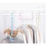 EvaroFly Multipurpose Portable Folding Hanger, Save Space Storage Clothes Hanger, Travel Camping -Blue 10 Pcs