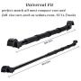 LITTLEMOLE Car Clothes Hanger Bar, Expandable Vehicle Clothing Rod Garment Rack Holder, Heavy Duty Metal and Rubber Grips