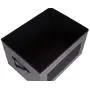 Internets Best Storage Boxes with Window | Durable Storage Bin Basket Containers with Lids and Handles | Clothes Nursery Toys Organizer | Grey