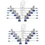 10Pcs Hangers for Clothes Stainless Steel Clip Stand Hanger Pants Skirt Kid Clothes Adjustable Pinch Grip Cabide Random Color