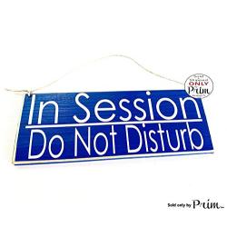 12x4 In Session Do Not Disturb Custom Wood Sign In Progress Welcome Meeting Massage Wall Door Hanger Handmade