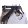 10pcs Space Saving Thin Matte Black Plastic Clothes Hanger for Shirts Dress and Sun-top