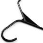 ZOYER Premium Plastic Hangers (50 Pack)- Durable & Strong Standard Hangers for Clothes - Black