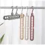 10pcs Random Color Space Saving Organizer Storage Rack Buckle Anti-Slip Hanger 9 Hole Multilayer Windproof Clothes Hanger Fixed Holder 10pcs Random Color Space Saving Organizer Storage Rack Buckle Anti-Slip Hanger 9 Hole Multilayer Windproof Clothes Hanger Fixed Holder