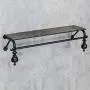 HANS CAO Retro Wall-Mounted Pipe Garment Rack, Clothes Hanger with Storage, Garment Retail Store Shelves, Shoe/Bag/Clothes Display Stand, 47.2L HANS CAO Retro Wall-Mounted Pipe Garment Rack, Clothes Hanger with Storage, Garment Retail Store Shelves, Shoe/Bag/Clothes Display Stand, 47.2L