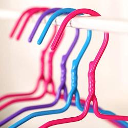Dsxnklnd 10pcs Heavy Duty Clothes Hangers Drying Rack Antiskid Closet Organizer with Hooks 40cm