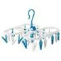 MONSTA Living Laundry Drying Rack Dry Clothes Hanger with 24 Clips - Compact Portable Outdoor Indoor Clothesline Replacement To Dry Clothing with Clips (Hanger with 24 Clips)