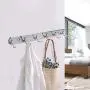 Atkobac Stainless Steel Wall Hook Rack Wall Mount Hanger Hanging Rack for Keys Keychains Bag Hat Clothes Towel Coat for Kitchen Home Living Room Door