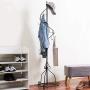 MyGift Elegant Black Metal 14 Hook Spiral Coat Hanger/Bag Display/Garment Rack Stand