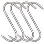 HONSHEN Meat Hook, 8Inch 10mm Heavy Duty S-Hooks Stainless Steel Meat Processing Butcher Hooks (10mm8inch)