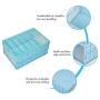 MUYOZZ 25 Quart Collapsible Storage Bins with Lids Foldable Plastic Storage Boxes for Home,Office,Car Trunk,Closet,Blue