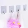 Adhesive Hook Heavy Duty Wall Hook for Ceiling Reusable Hanger for Bathroom Stick on Hooks Seamless Traceless Waterproof and Oilproof for Bathroom Kitchen Bedroom Refrigerator load max 33 lb(12Packs)