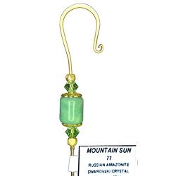 Handmade Jeweled Ornament Hanger Hook- MOUNTAIN SUN