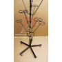 10 Layers Revolving Hat Floor Rack Hanger Retail Store Display Clothes Hang-BLK