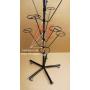 10 Layers Revolving Hat Floor Rack Hanger Retail Store Display Clothes Hang-BLK