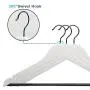 Perfecasa Grade A Solid Wooden Hangers 20 Pack, Suit Hangers, Coat Hangers, Premium Quality Wooden Hangers (Pure White) Perfecasa Grade A Solid Wooden Hangers 20 Pack, Suit Hangers, Coat Hangers, Premium Quality Wooden Hangers (Pure White)