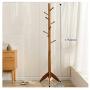 DUIHIDD Clothes Hangers Solid Wood Coat Rack Floor Home Living Room Bedroom Hanger 47cm×175cm (Color : B)