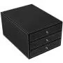 MyGift Executive Black Leatherette 3 Drawers File Cabinet/Office Supplies Desk Storage/Jewelry Organizer Box MyGift Executive Black Leatherette 3 Drawers File Cabinet/Office Supplies Desk Storage/Jewelry Organizer Box