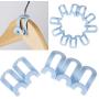 20pcs Random Color Antislip Creative Mini Clothes Hanger Home Easy Hook Closet Organizer Storage Rack Holder Accessories for Home&Living